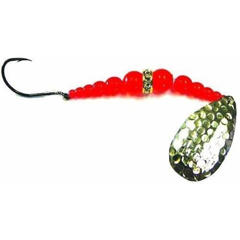 Mack’s Lure Wedding Ring Classic Spinner Lures Size 6 Fluorescent Orange/Nickel