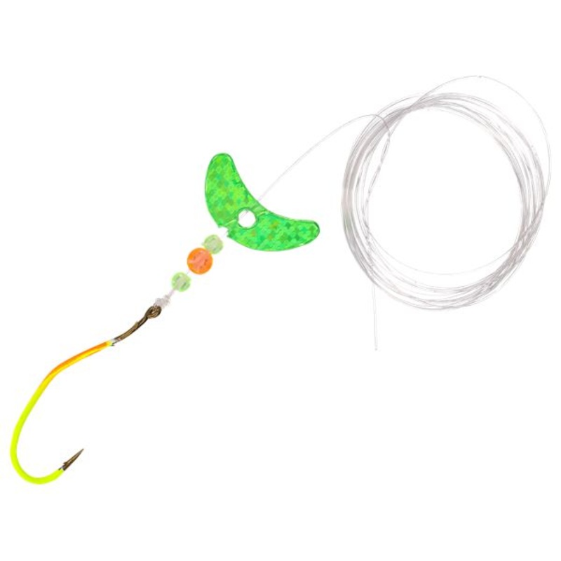 Mack’s Lures Smile Blade Slow Death Pro Hook – Green Sparkle