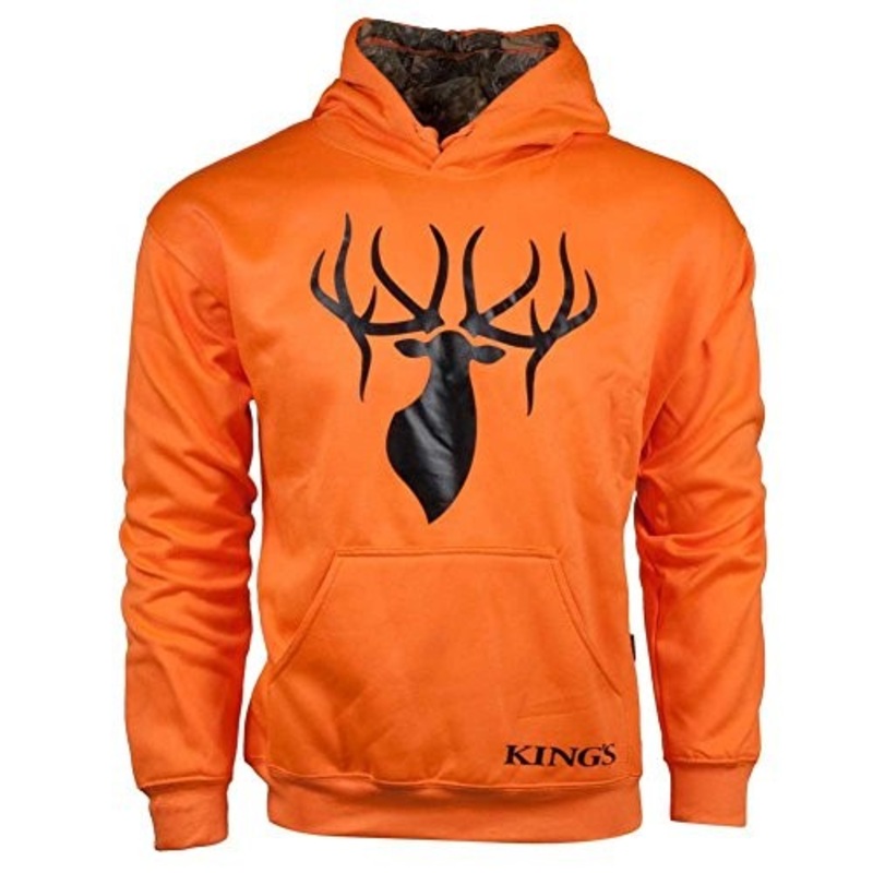 King Camo Orange Poly Hoodie