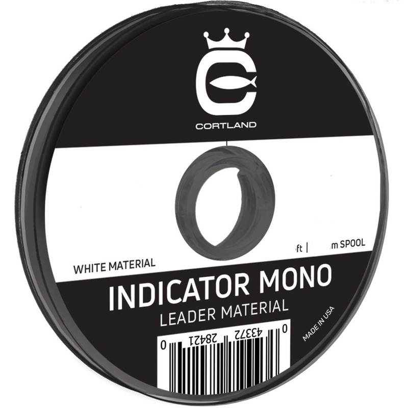 Cortland Indicator Mono Leader Material – White