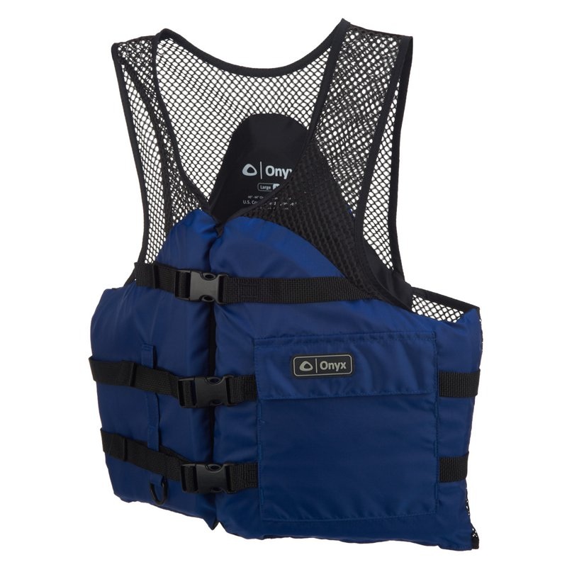 Onyx Outdoor Adults’ Mesh Classic Sport Flotation Vest Blue Bright X-Large – Flotation