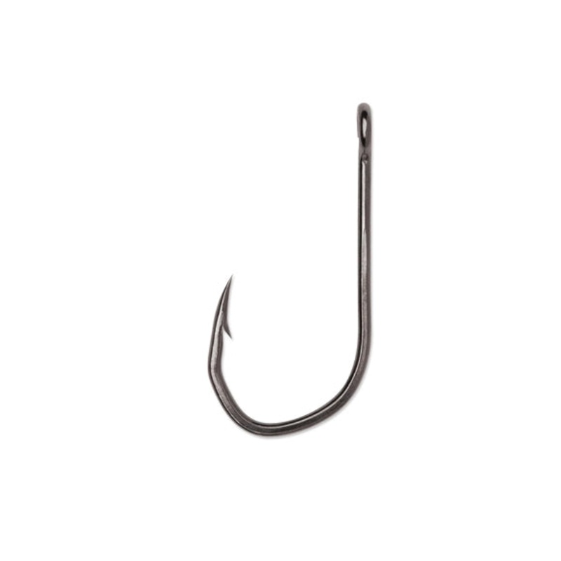 Techset Siwash Hooks Open Eye Needle Point 1X Black Nickel 4 6Pk 6PK