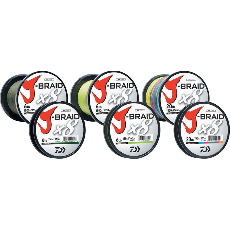 Daiwa J-Braid Chartreuse Line Bulk – 3000M – 80#