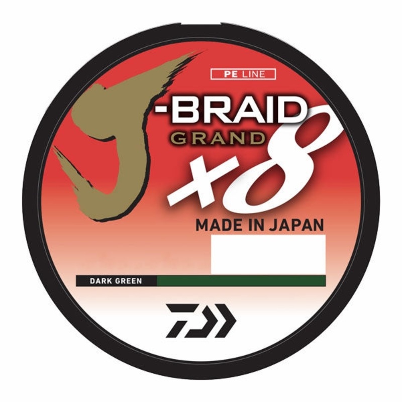 Daiwa J-Braid Grand Bulk Spool – Dark Green – 30Lb