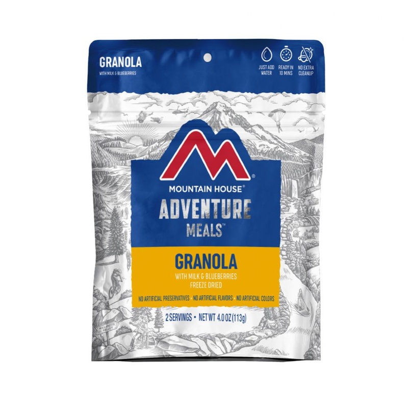 Mountain House Granola With Milk & Blueberries