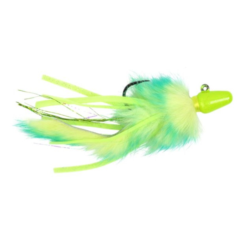 Yakima Bait Twitcher Jig – 3/4 Oz. – Chartreuse/Mahi