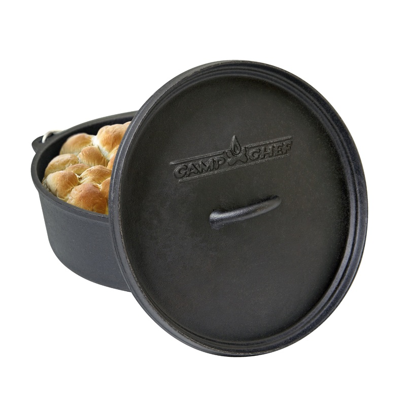 Camp Chef Classic Preseasoned Cast Iron 12 in. Dutch Oven