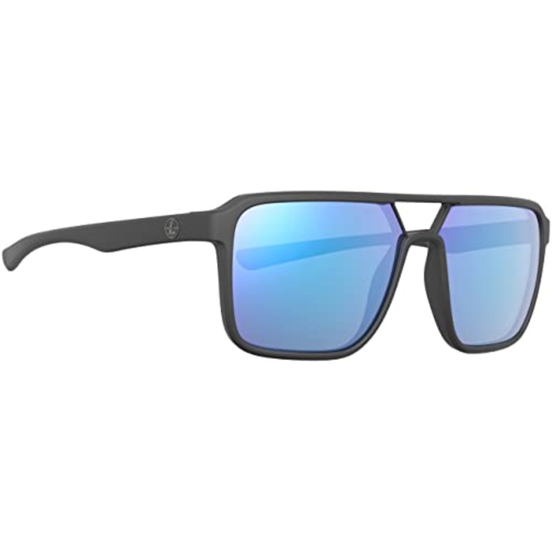 Leupold Bridger Sunglasses Dark Gray Frame Blue Mirror Lens 182674