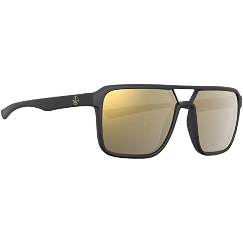 Leupold Bridger Sunglasses Matte Black Frame Bronze Mirror Lens 182675