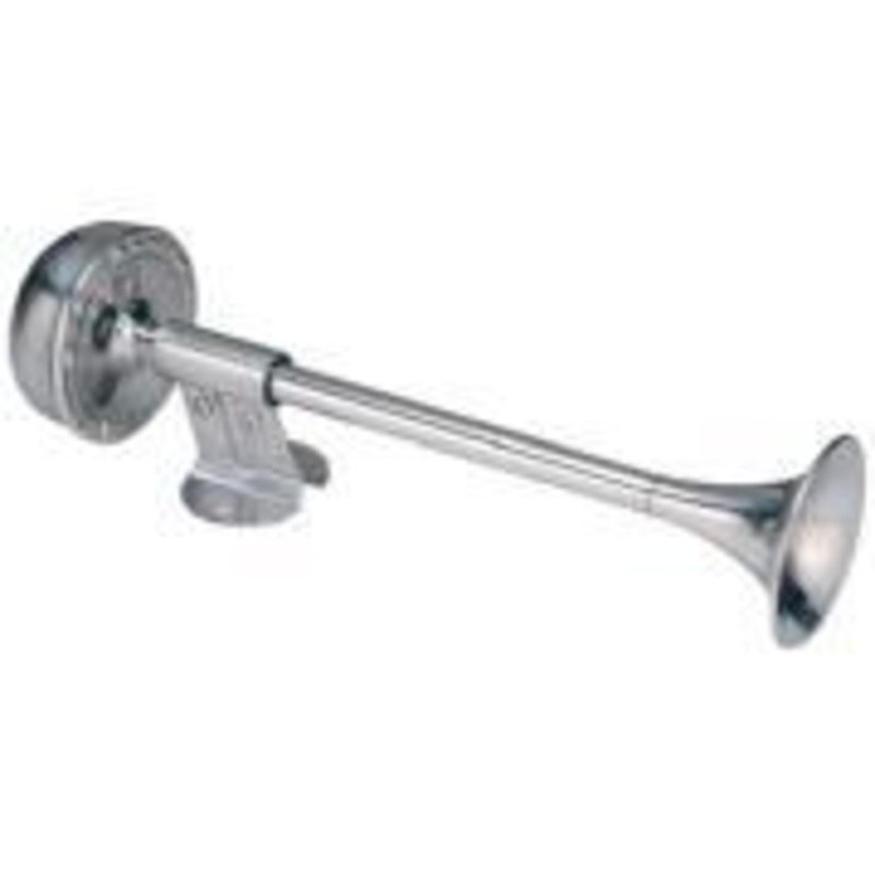 MARINCO Compact Single Trumpet Electric Horn 12V Stainless Steel
