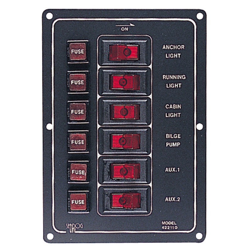 Sea-Dog Aluminum Vertical Switch Panel