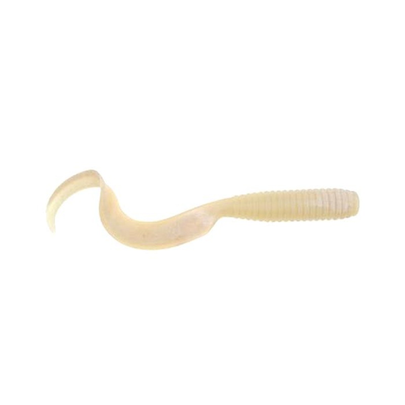Berkley Gulp! Saltwater Grub – 8 in. – White Glow