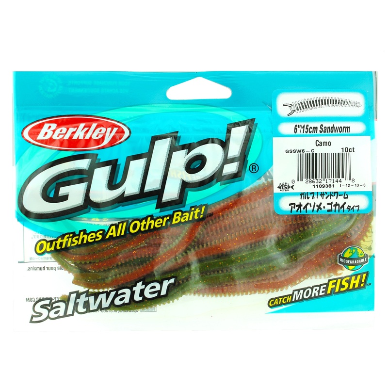 Berkley Gulp! Saltwater Sandworm – 6in – Camo