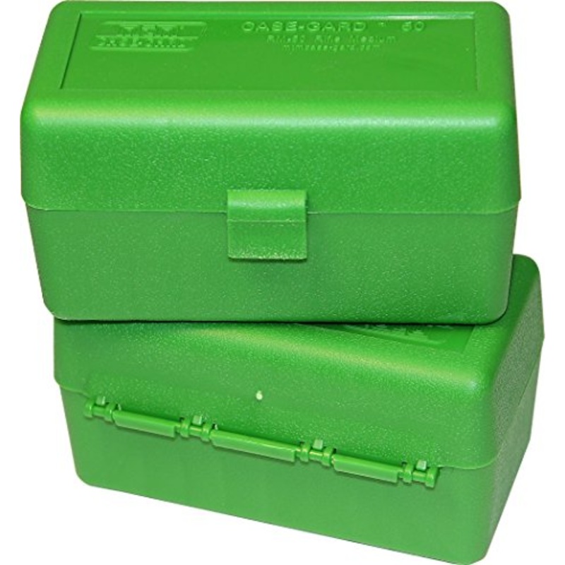 Mtm Rm-50-10 Case Guard R50 Rifle Ammo Box Series Green 220 Swift 50Rd