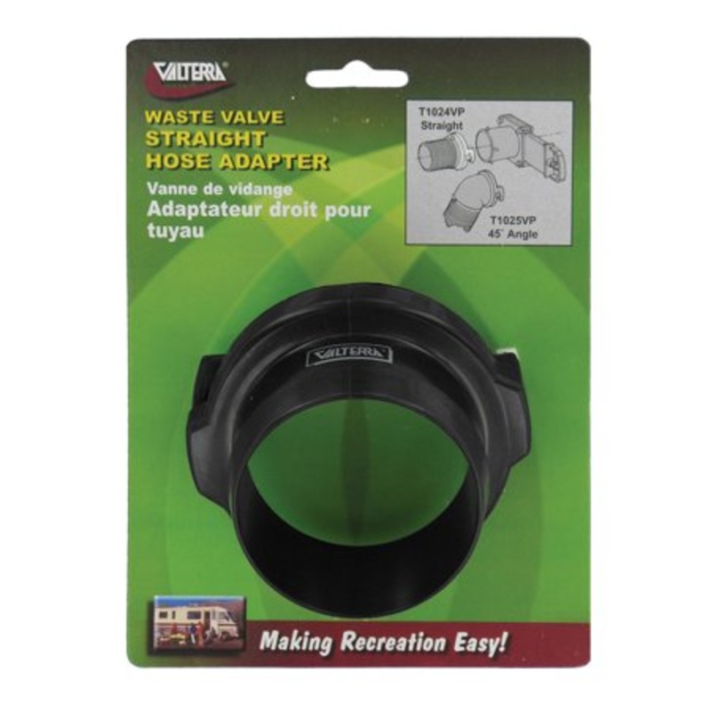 VALTERRA T1024VP Hose Adapter – 3 INCH Straight Black (Carded)