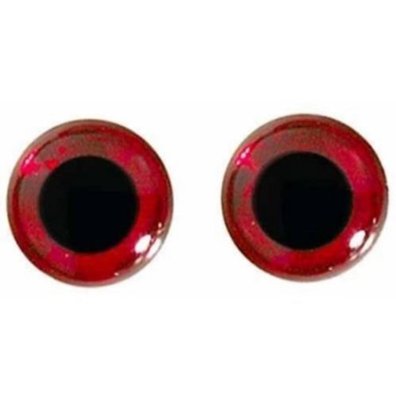 WTP 3D Molded Eyes – 1/4′ – Red