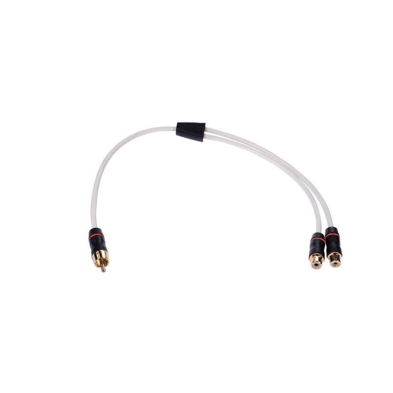 Fusion MS-RCAYF 1Male-2FeMale Shielded Twisted RCA Y-Cable