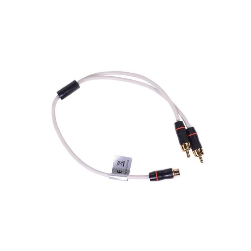 Fusion MS-RCAYM 1Female-2Male Shielded Twisted RCA Y-Cable