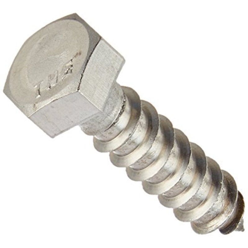 Hillman 3/8 in. X 1-1/2 in. L Hex Stainless Steel Lag Screw 25 Pk