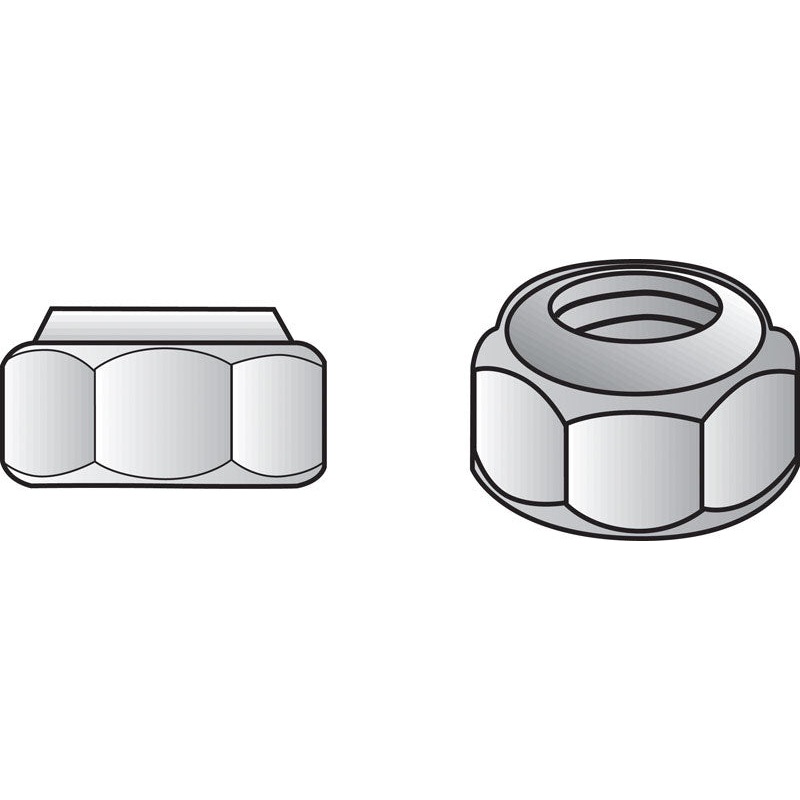 Hillman 5/16 in. Stainless Steel SAE Nylon Lock Nut 50 Pk