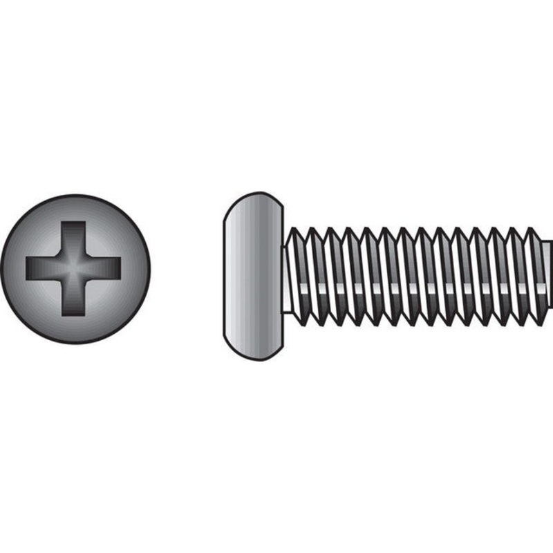 Hillman No. 1/4-20 X 2-1/2 in. L Phillips Pan Head Stainless Steel Machine Screws 50 Pk