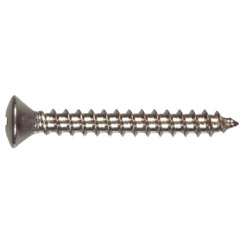 Hillman No. 14 in. X 1 in. L Phillips Oval Head Sheet Metal Screws 100 Pk