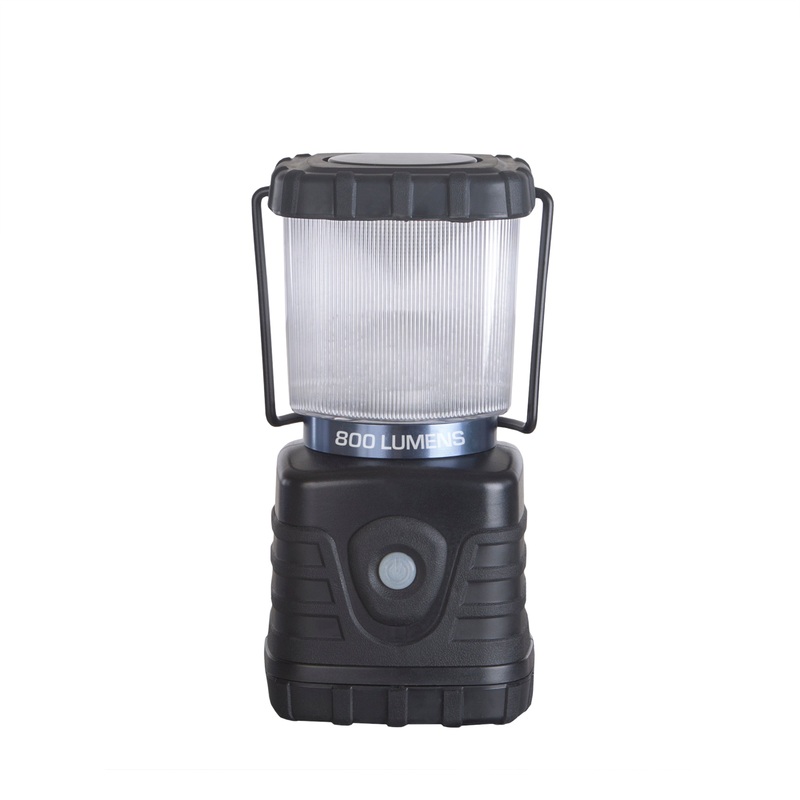 Stansport  Camp Lanterns Black – Black SMD Bulb Rubber-Coated Lantern