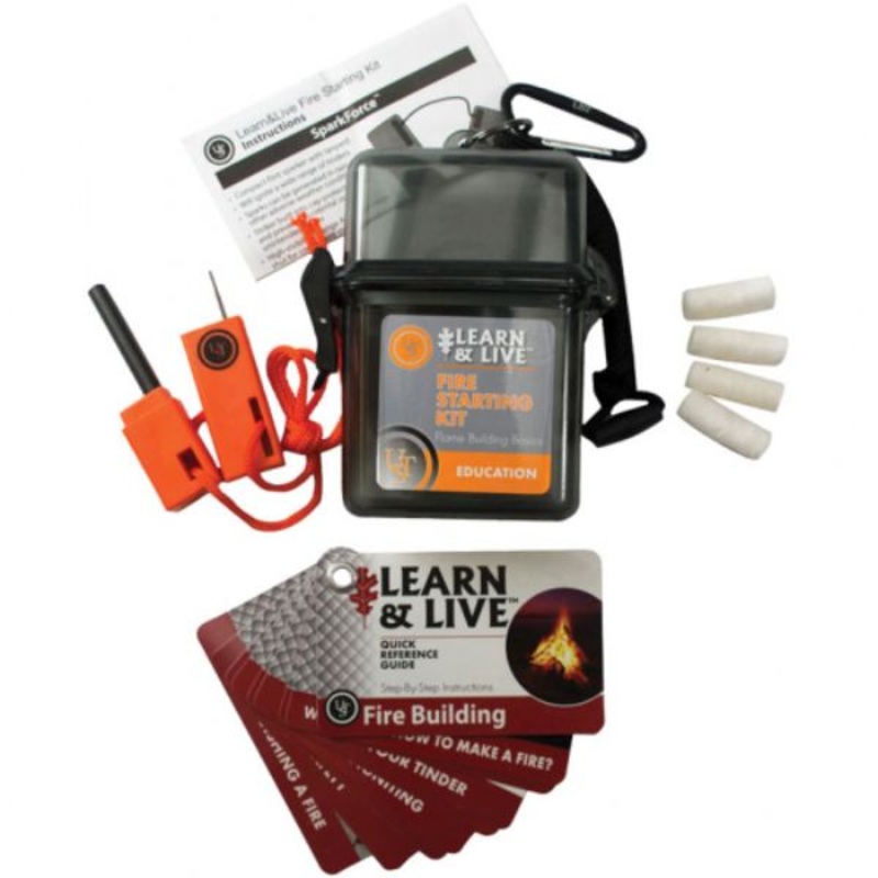 Ust-1156864 Learn & Live Kit Fire Starting Kit Hang Sleeve