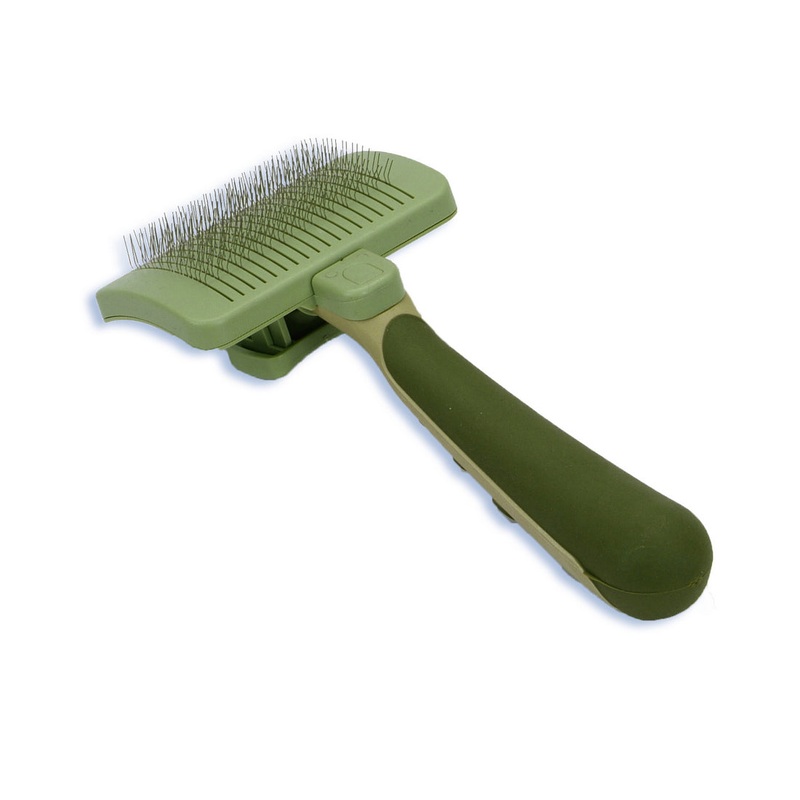 Coastal Pet – Safari – Cat Self-Cleaning Slicker Brush – Cat Grooming Supplies
