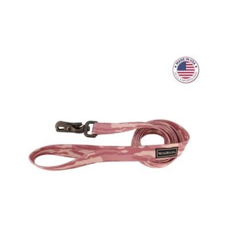 Water & Woods Patterned Dog Leash Bottomland Pink