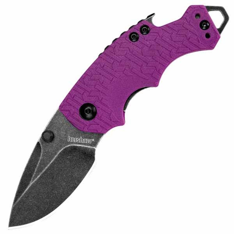 8700PURBW Shuffle Folding Knife with Black Wash Purple