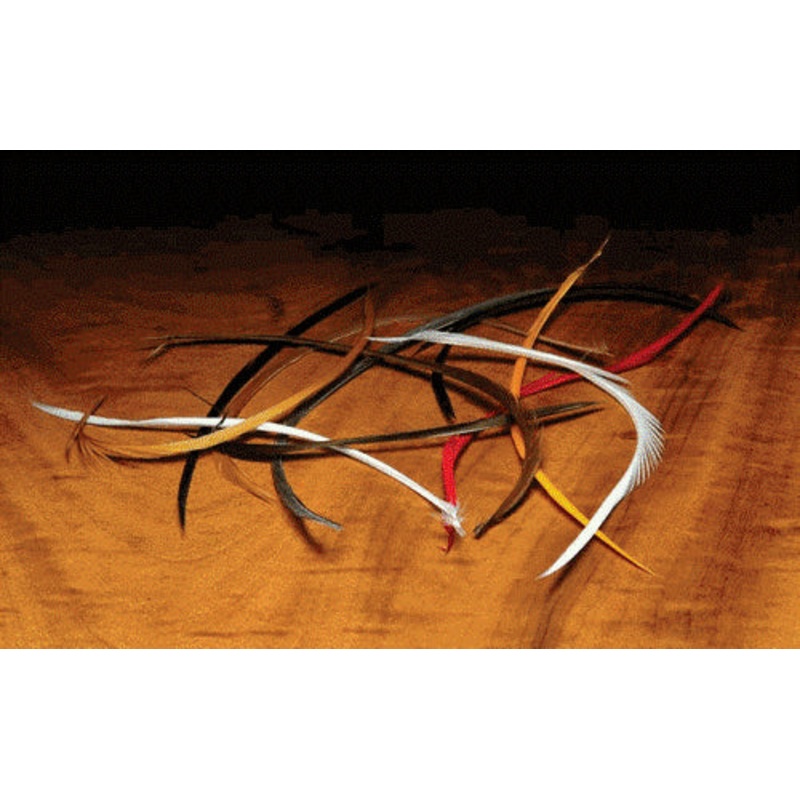 Stripped Goose Biots – White – Fly Fishing