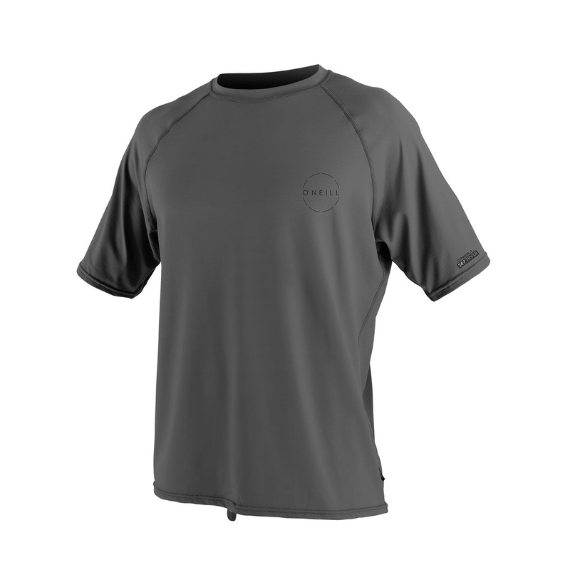 O’Neill 24-7 Traveller Short Sleeve Sun Shirt (Graphite) Men’S Swimwear