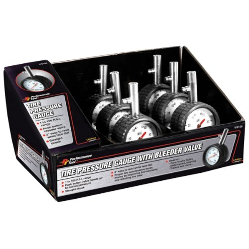 Wilmar W9106 Tire Shaped Tire Pressure Gauge – 6 Display