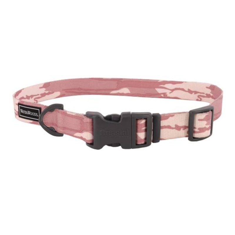 076484769764 14 In. Water Woods Adjustable Dog Collar – Bottomland Pink
