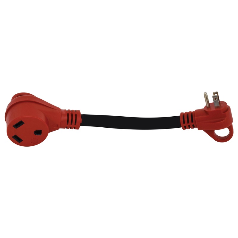 Valterra A10-1530Hvp Mighty Cord 12 Adapter Cord W/Handle – 15Am To 30Af Red (Carded)