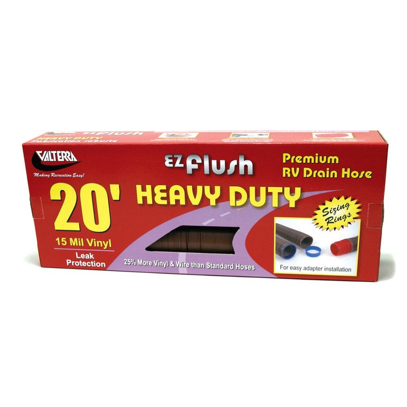 Valterra D04-0040 Ez Flush Heavy-Duty Drain Hose – 20