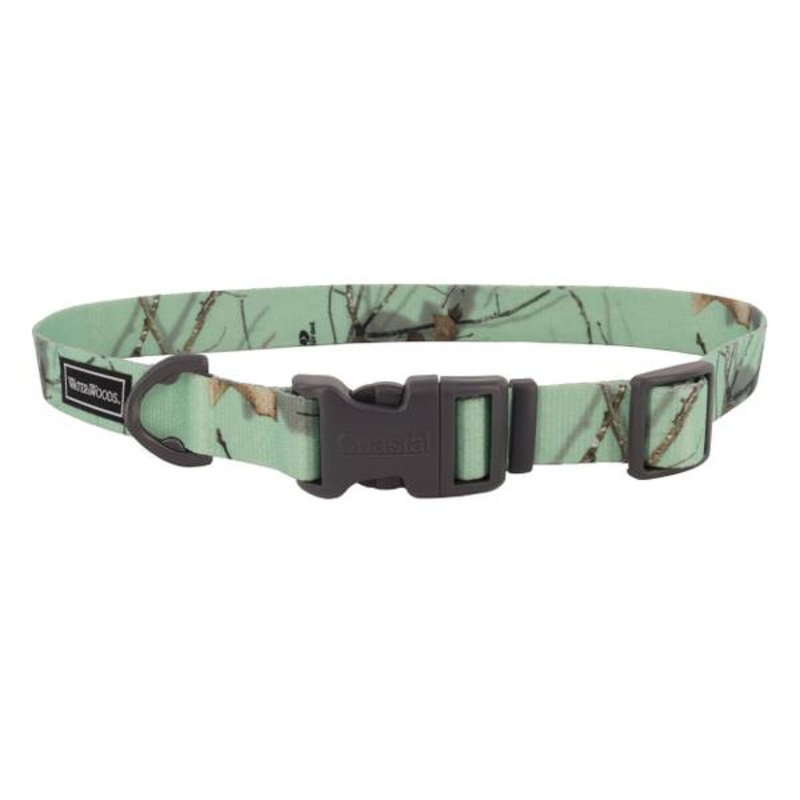 Water & Woods Adjustable Dog Collar Country Roots Equinox Large: 18-26-In Neck 1-In Wide
