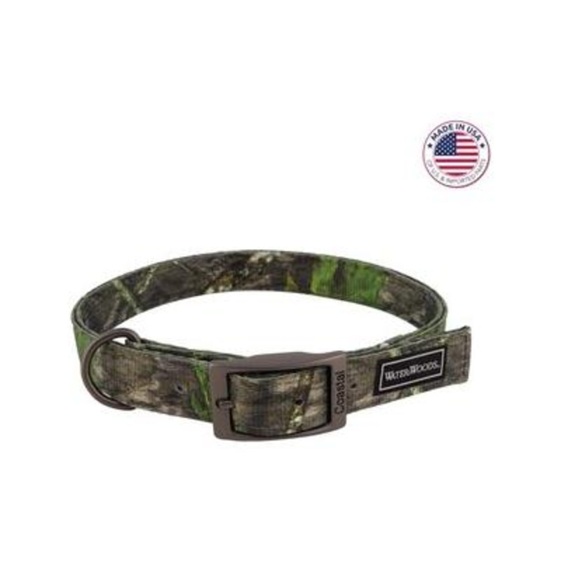 Water & Woods Double-Ply Patterned Hound Dog Collar Nwtf Obsession Large: 26-In Neck 1-In Wide