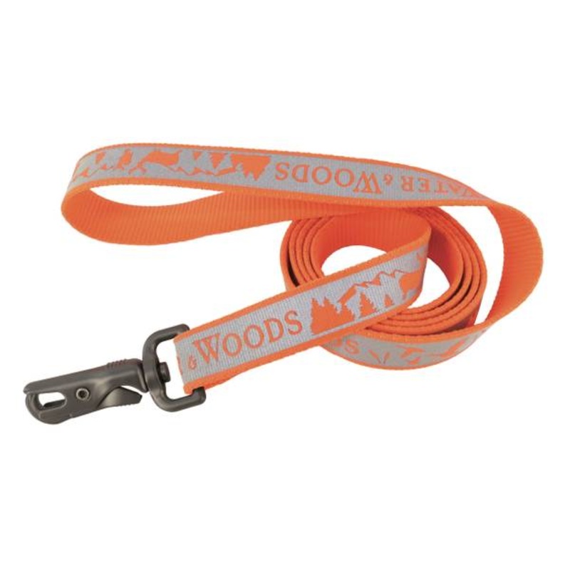 Water & Woods Reflective Dog Leash Water & Woods Orange