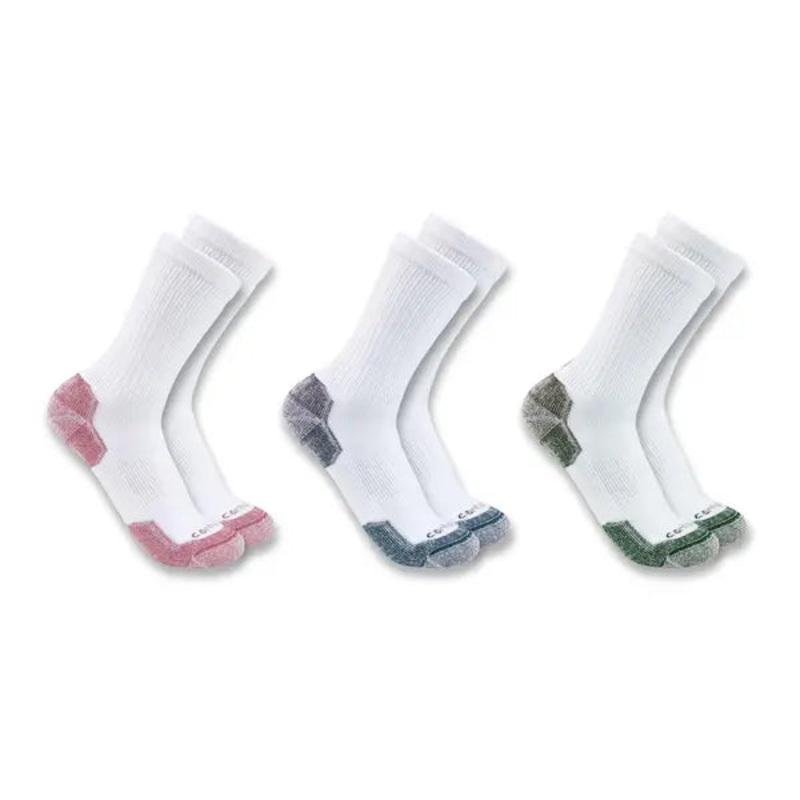 Carhartt Midweight Cotton Blend Crew Sock 3 Pack Women’s