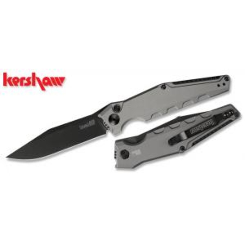 Kershaw Launch 7 Automatic Folding 3.75″ Plain Edge Drop Point Blade with Aluminum Handle