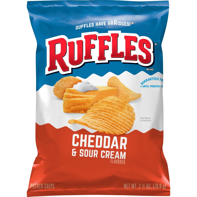 Ruffles Cheddar & Sour Cream Flavored Potato Chips