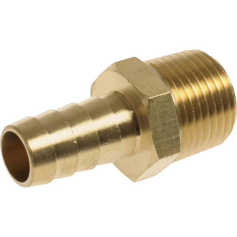The Hillman Group 56172 3/8 x 1/4-Inch IPS Brass Hose Barb 4-Pack