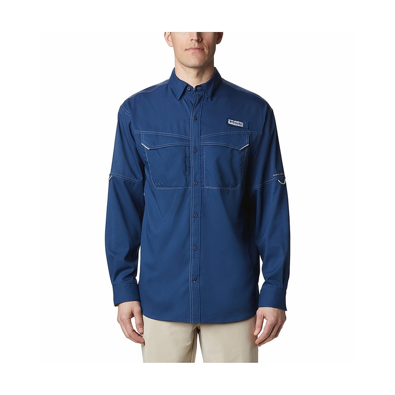 Columbia  Grey Low Drag Offshore Long Sleeve Shirt Men’s