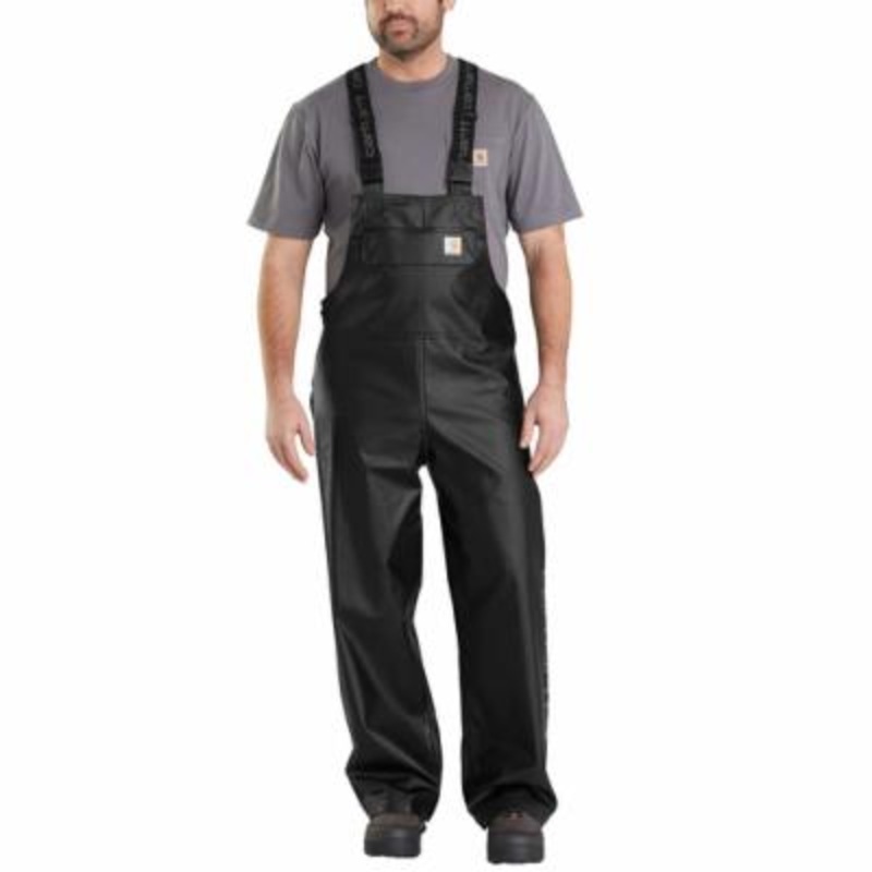 Carhartt Large Canopy Polyethylene/Polyester Midweight Waterproof Rain Storm Unlined Bibs Men’s