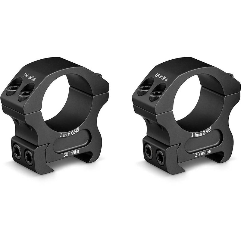 Vortex Pro 1″ Medium (0.95″) Scope Rings PR1-M
