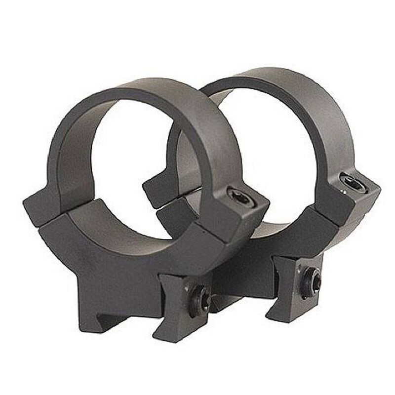 Warne Scope Mounts 7.3/22 Rings Fits 3/8″ or 11mm Integrated Dovetail Rail 1″ Tube Diameter Medium Height Solid Steel Matte Black Finish 721M