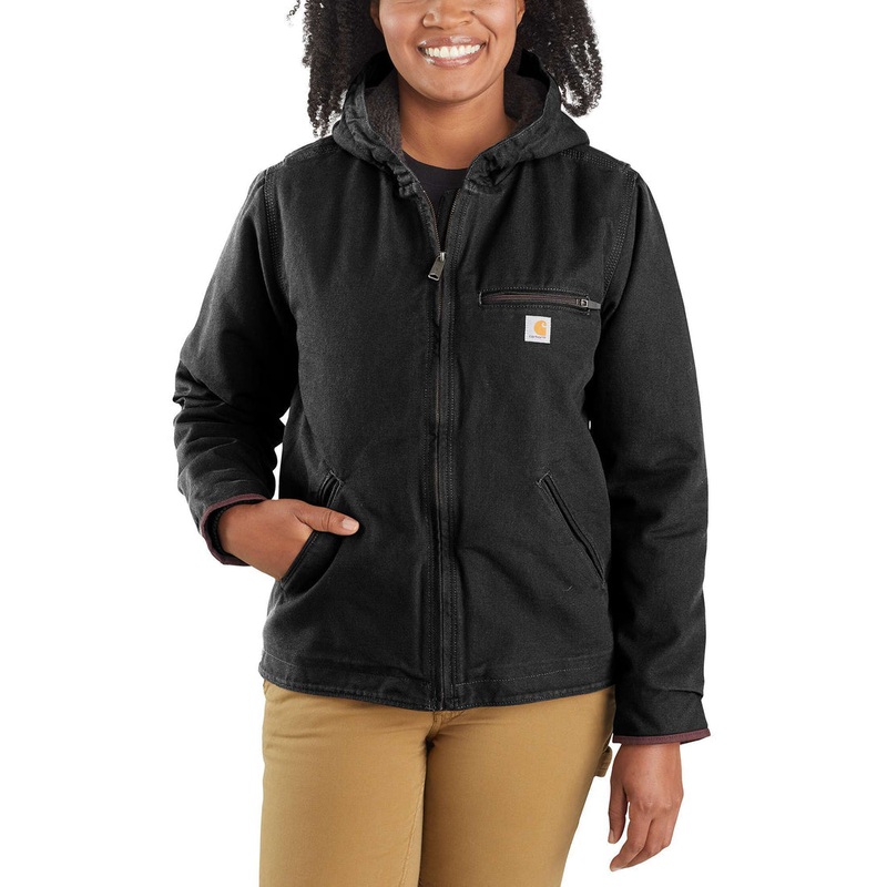 Carhartt Women’s Loose Fit Washed Duck Sherpa Lined Jacket