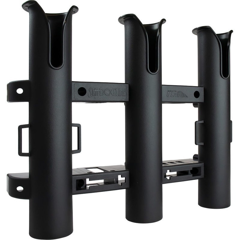 Sea-Dog Triple Threat Three Pole Rod Holder – Black